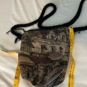 Tapestry purse.